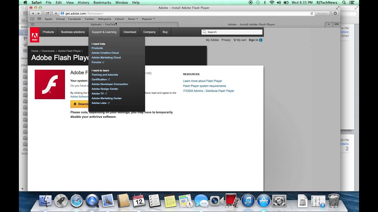 install adobe flash on mac